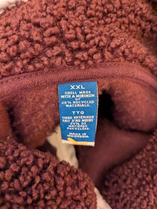 Cozy Sherpa Half-Zip Pullover - Deep Burgundy - Picture 3 of 4